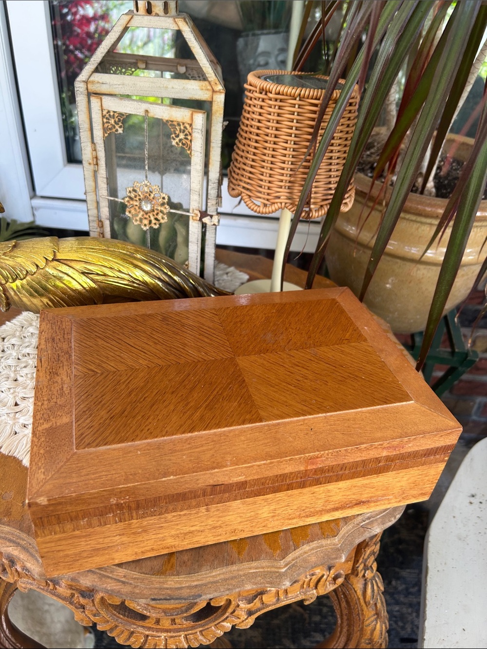 Vintage Wooden Jewelry Box